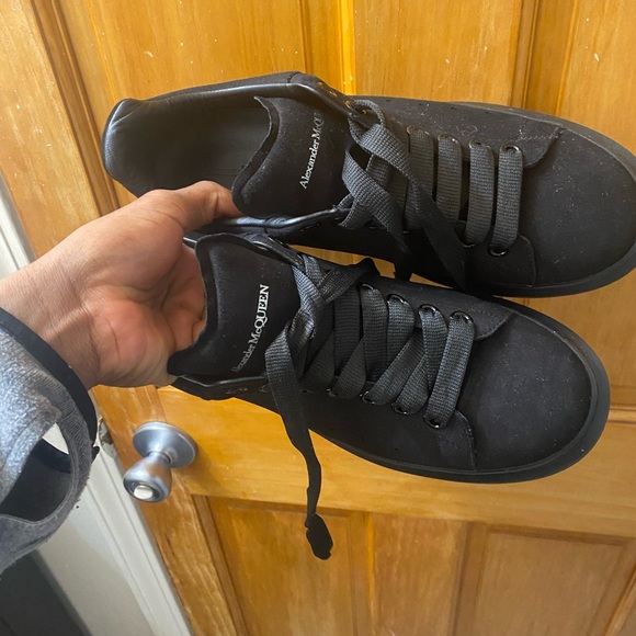 ALEXANDER MCQUEEN Runway leather and suede platform trainers/ shoes - Picture 6 of 8